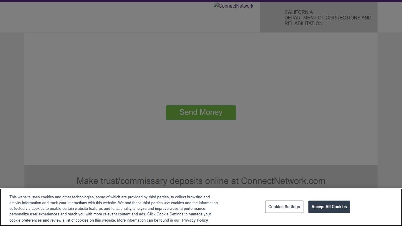 CDCR Commissary – Deposit Money for Inmate | ConnectNetwork