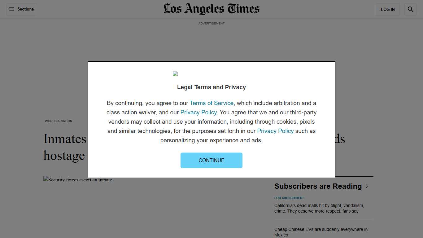 Inmates in 3 Guatemalan prisons hold dozens of guards hostage - Los Angeles Times